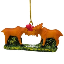 Kissing Moose New Hampshire Ornament