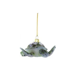 Blue Deep Sea Turtle Holiday Ornament