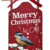 Merry Christmas Red Sled Ornament