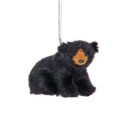 Kurt Adler Sitting Black Bear Ornament