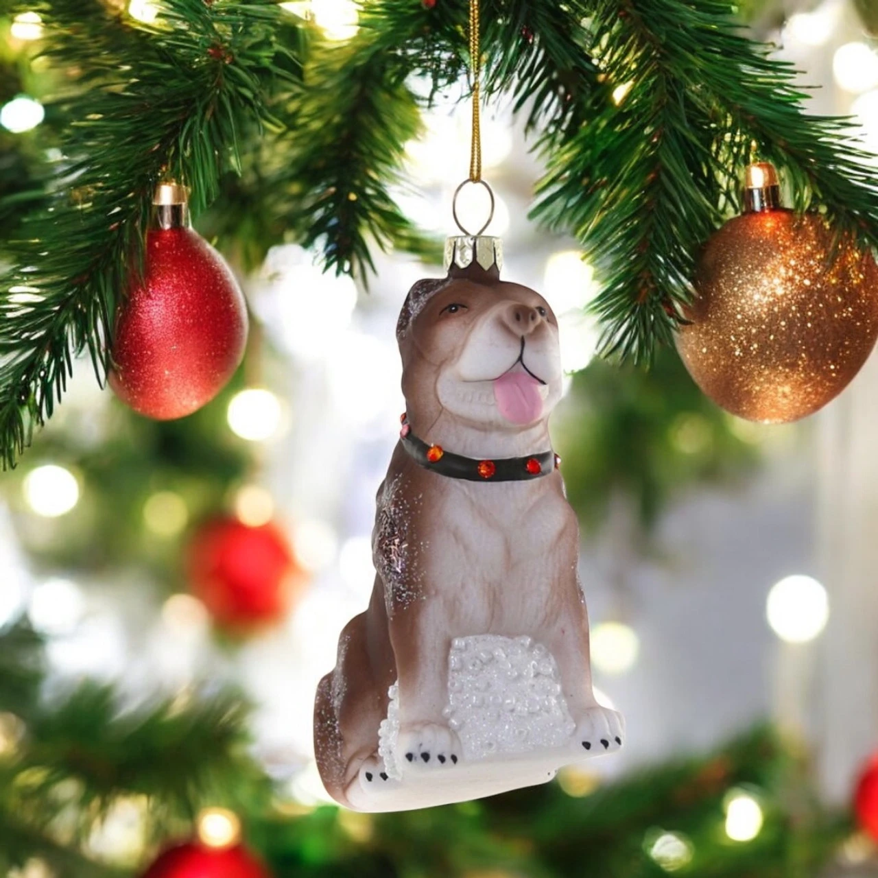 Cody Foster Pit Bull Ornament 2 Cody Foster Pit Bull Ornament - Image 2