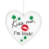 Kiss Me, I'm Irish Heart Ornament
