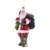 Cody Foster Luxe Santa - Red Ornament