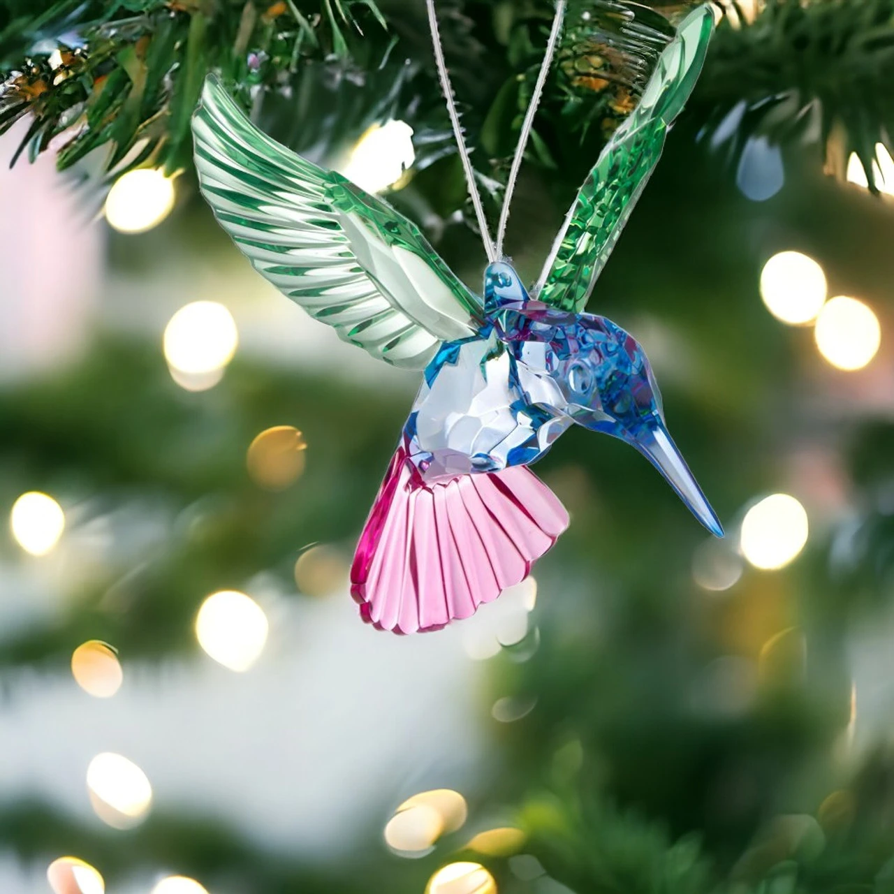 Hummingbird Ornament With Green Wings 2 Hummingbird Ornament With Green Wings - Image 2