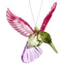 Hummingbird Ornament With Pink Wings