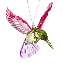 Hummingbird Ornament With Pink Wings