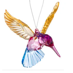 Hummingbird Ornament With Yellow Wings