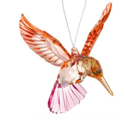 Hummingbird Ornament With Orange Wings