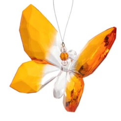Hanging Orange Butterfly Ornament