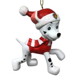 Kurt Adler Paw Patrol Marshall With Santa Hat Ornament