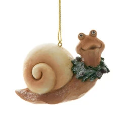 Kurt Adler Nature Snail With Light Shell Ornament