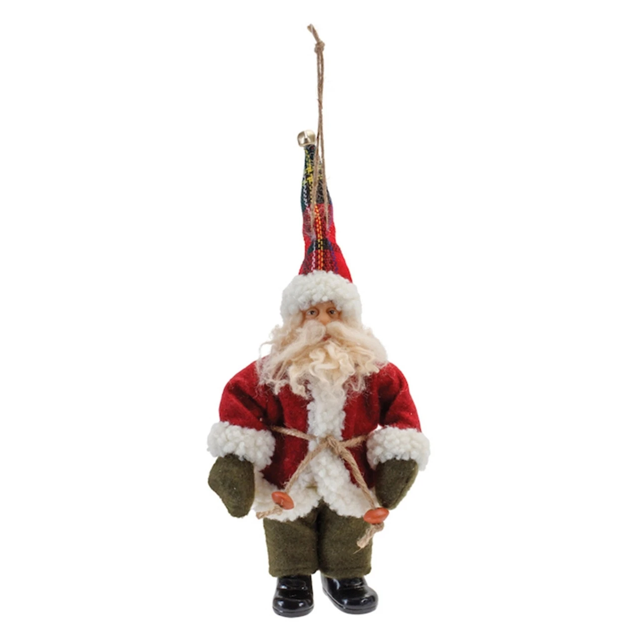 Santa In Green Pants Ornament 1 Santa In Green Pants Ornament