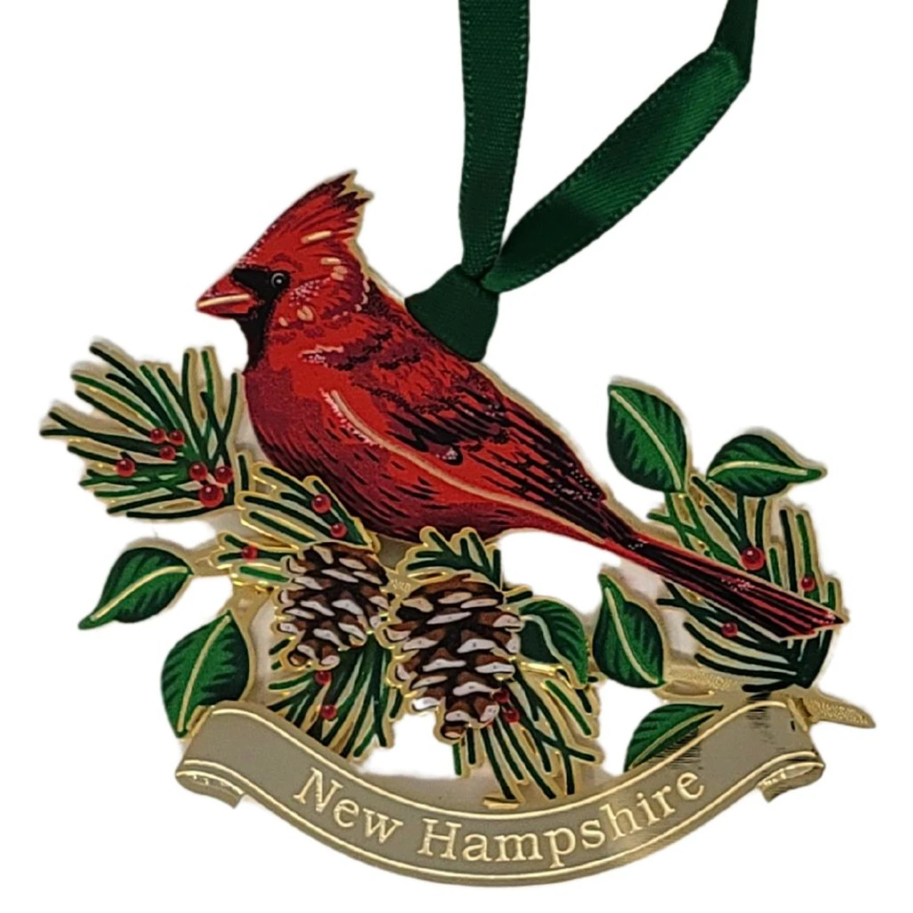 Cardinal New Hampshire Ornament 1 Cardinal New Hampshire Ornament