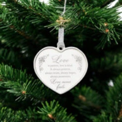 Love Is Patient Heart Ornament - Gift Boxed 5 Love Is Patient Heart Ornament - Gift Boxed -Christmas Loft Shop 011510 1 Photoroom 60109 20786.1740155046