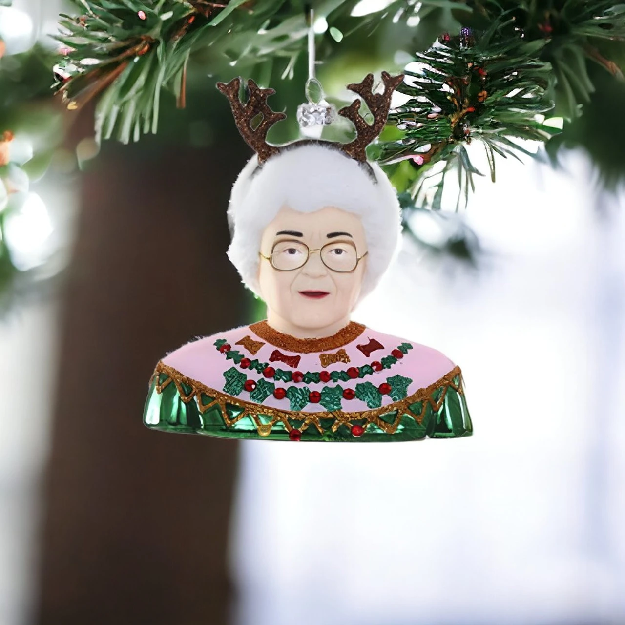 Golden-Sophia Christmas Ornament 2 Golden-Sophia Christmas Ornament - Image 2