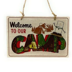 Smores Postcard Welcome To Camp Ornament