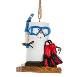 Smores Snorkeling Ornament