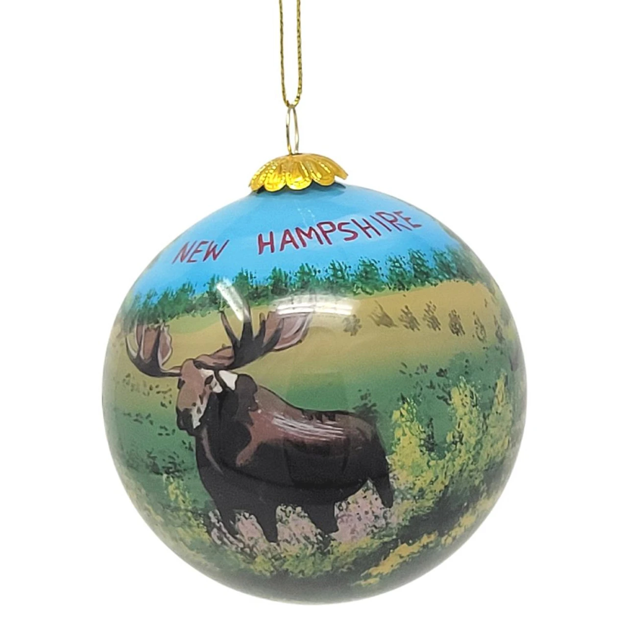 New Hampshire Summer Moose Ornament 1 New Hampshire Summer Moose Ornament