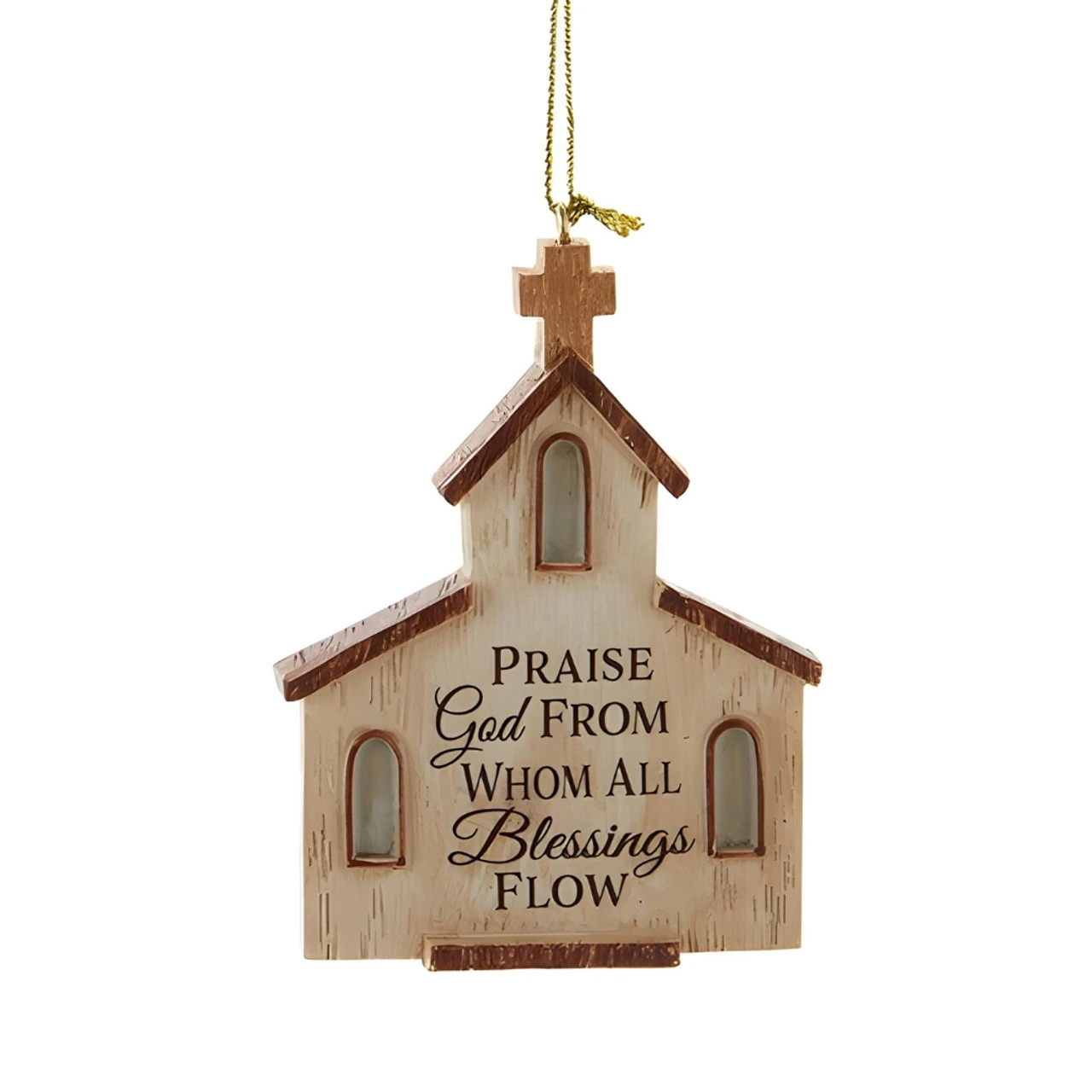 Kurt Adler Praise God Church Ornament 1 Kurt Adler Praise God Church Ornament