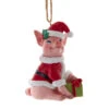 Kurt Adler Christmas Farm Pig Ornament