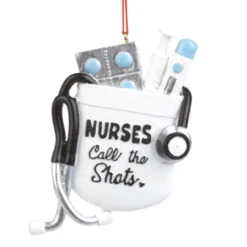 Nurses Call The Shots Ornament