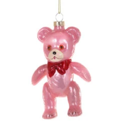 Cody Foster Vintage Pink Toy Bear Ornament