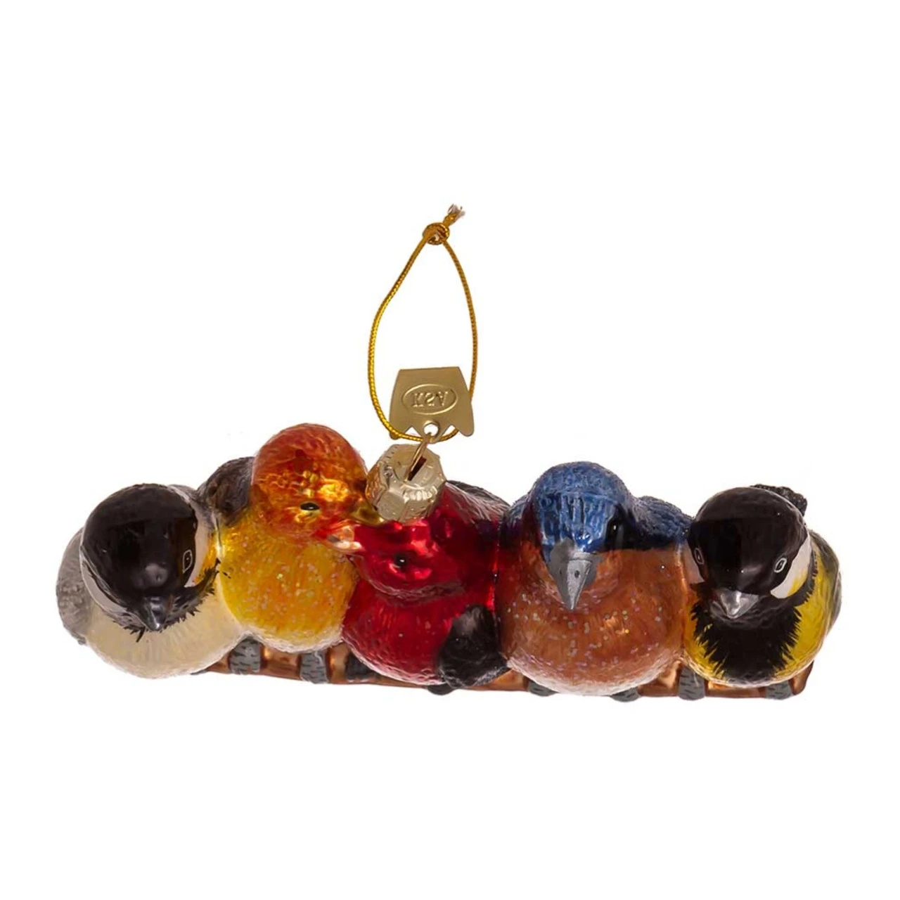 Kurt Adler Noble Gems Glass Songbirds On Branch Ornament 7 Kurt Adler Noble Gems Glass Songbirds On Branch Ornament - Image 7