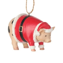 Santa Pig Ornament