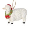 Sheep With Wreath Ornament