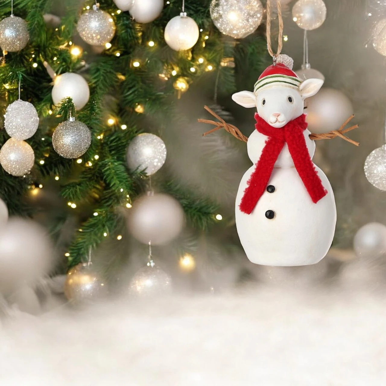 Sheep Snowman Ornament 2 Sheep Snowman Ornament - Image 2