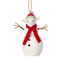 Sheep Snowman Ornament