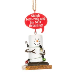 Smores Pun I'm NOT Listening Ornament