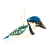 Blue Jay Wood Bird Ornament