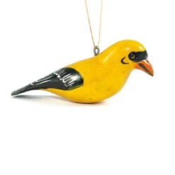 Goldfinch Wood Bird Ornament