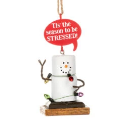 Smores Tis The Season To Be Stressed Ornament