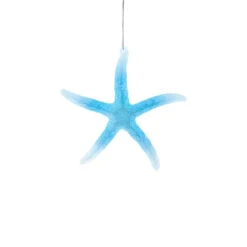 Kurt Adler Glow In The Dark Blue Starfish Ornament