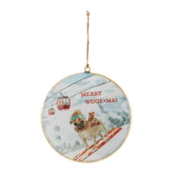 Skiing Dogs Disc Ornament 5 Skiing Dogs Disc Ornament -Christmas Loft Shop 014249B 1 77318.1725996998