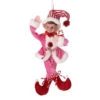 Small Fabric Pink Sweets Pixie Elf Ornament