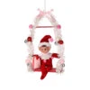 Red Pixie Elf On Candy Swing Ornament