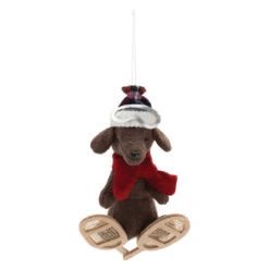 Winter Sport Dog On Snow Shoes Ornament -Christmas Loft Shop 014375B 79375.1726063322