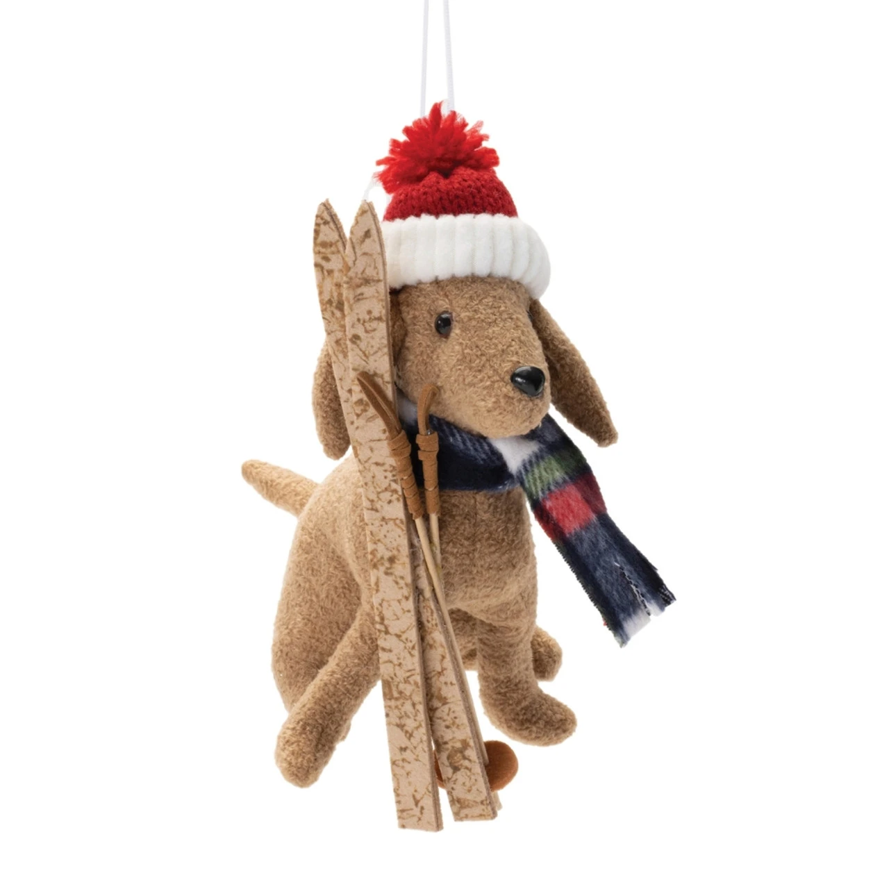 Winter Sport Dog With Skis Ornament 1 Winter Sport Dog With Skis Ornament