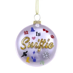 Swiftie Fan Glass Bauble