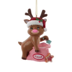 Kurt Adler Sugar Reindeer Baker Ornament
