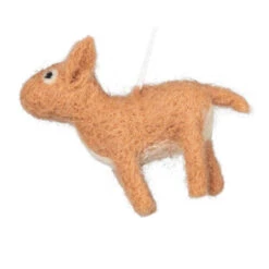 Felt Natural Mini Baby Reindeer Ornament
