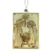 Glass Holy Family Ornament