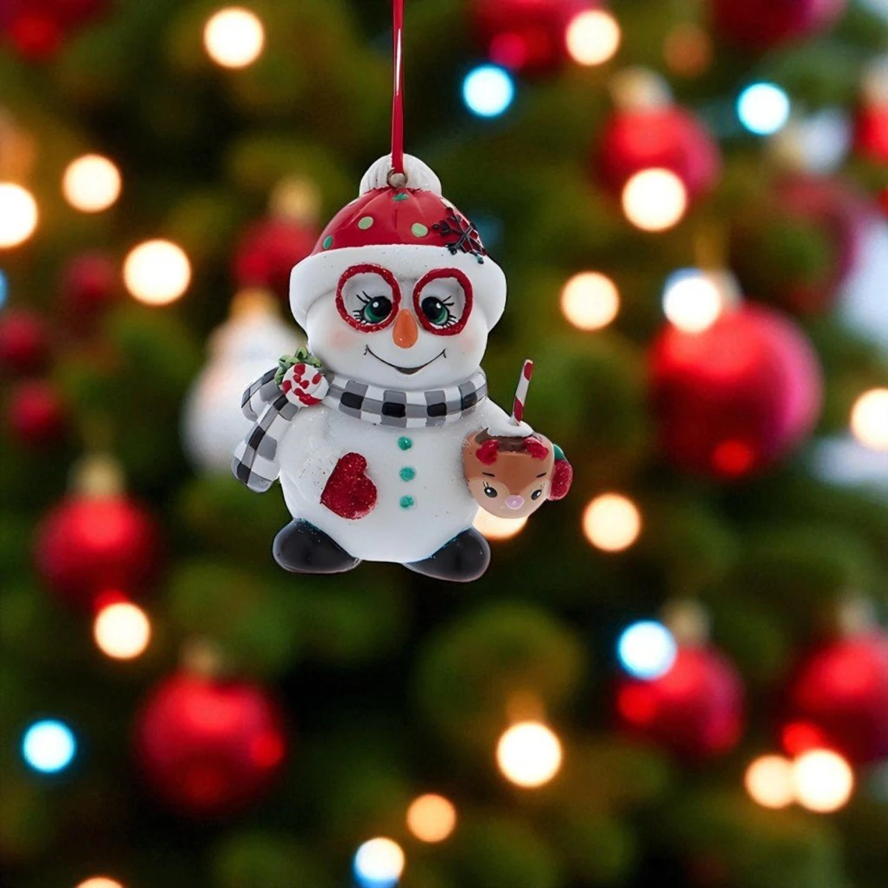 Kurt Adler Snowman With Cocoa Ornament 2 Kurt Adler Snowman With Cocoa Ornament - Image 2