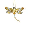 Kurt Adler Gold Jeweled Dragonfly Clip Ornament