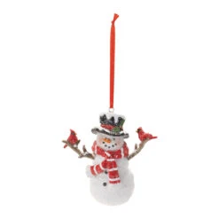 Snowman With Cardinals Ornament 5 Snowman With Cardinals Ornament -Christmas Loft Shop 015605 1 11452.1726074382