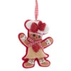 Kurt Adler Gingerbread Girl Chef Flat Ornament
