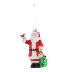 Santa With Cardinal Ornament -Christmas Loft Shop 016439 1 10945.1726074449